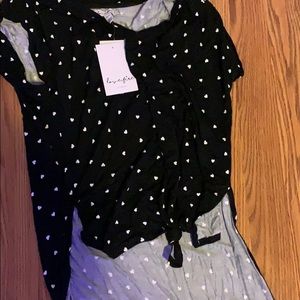 Heat pattern shirt/w long back